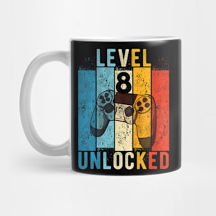 Kids Level 8 Video 8 Year Old 8th Birthday Mug